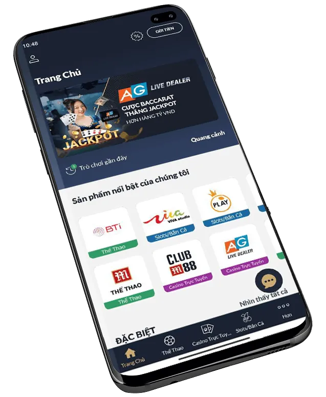 Người chơi đang trải nghiệm trò chơi Slot trên điện thoại di động tại j88vip2